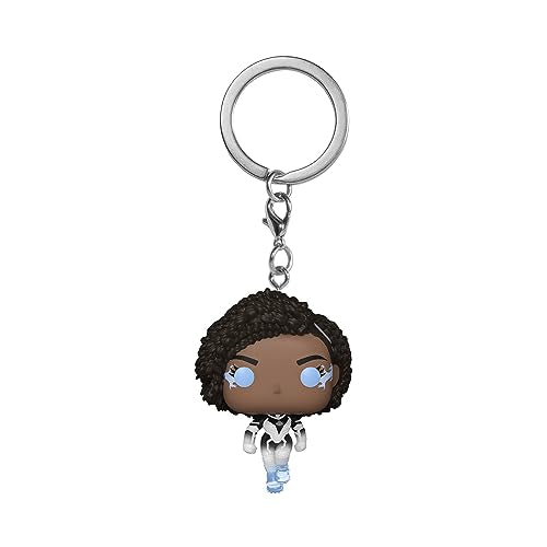 Funko Pop keychain of Photon, a Black woman with curly hair.