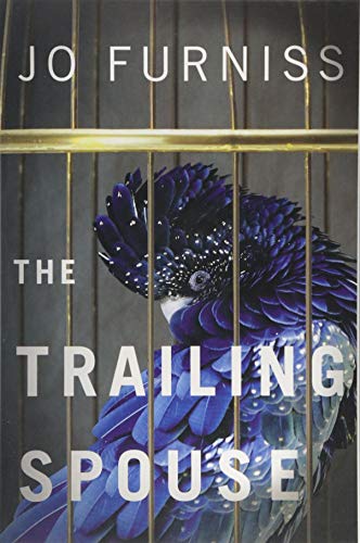 Book cover featuring a dark blue parrot behind golden bars.