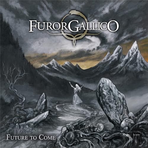Album cover: dark mountains, figure, and band name "Furor Gallico".