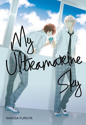 Book cover: two young men near a window, titled "My Ultramarine Sky".
