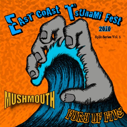 Record cover with illustrated hands forming a wave over text.