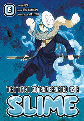 Manga volume 15 cover featuring a blue-haired character with a white mask.