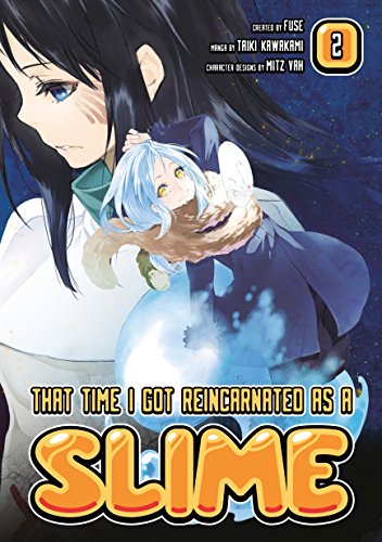 Manga cover featuring a blue-haired character and a woman against a dark background.