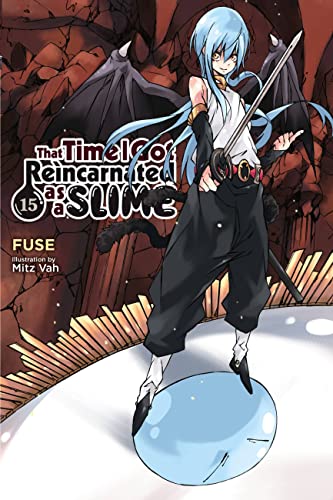 Light novel cover: blue-haired character with sword, slime, and title text.