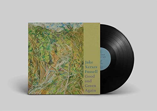 Vinyl record with painted cover depicting lush green and yellow foliage.