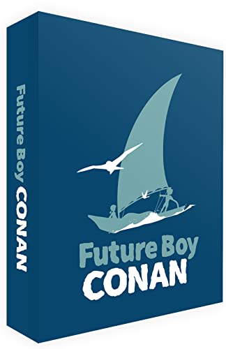 Blue "Future Boy Conan" 4K UHD and Blu-ray box with a sailboat image.