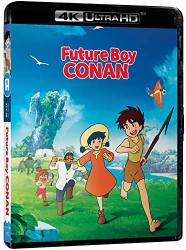 “Future Boy Conan” Blu-ray cover featuring anime characters in a landscape.