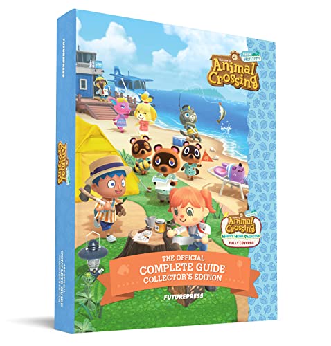 Animal Crossing: New Horizons complete guide book with game characters.
