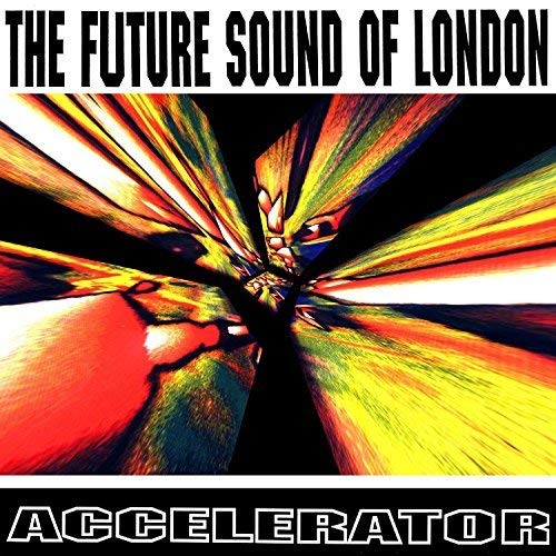 Album cover with abstract, colorful light streaks radiating from the center against black.