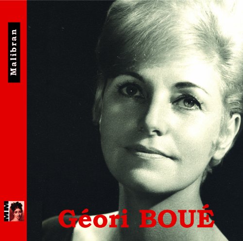 CD cover: black and white portrait of Geori Boue with red text.