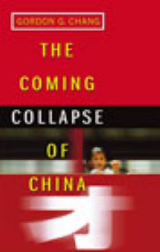 Book cover: red and black design, title “The Coming Collapse Of China”.