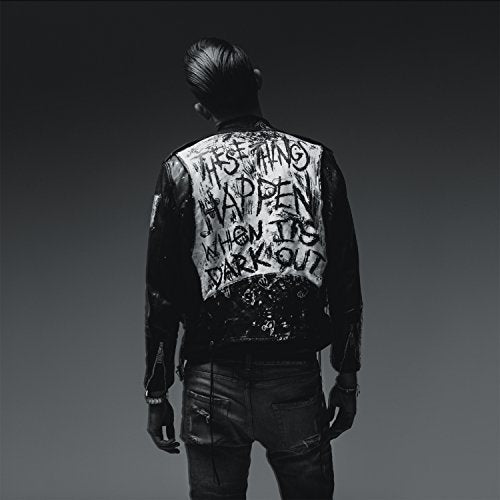 G-Eazy album cover: man in leather jacket with text on back.