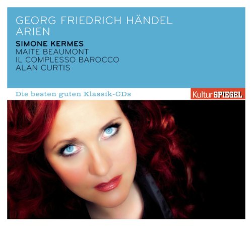 CD cover for Handel’s “Arien” featuring a woman with red hair.