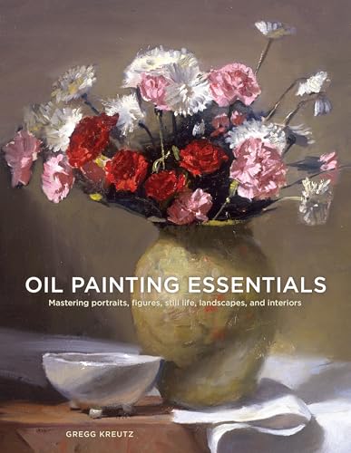 Book cover: still life oil painting of flowers in a vase.