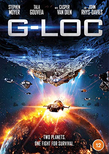 G-LOC DVD cover: spaceships battle near planets, fiery explosion below.