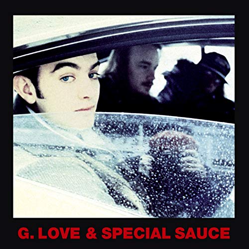 CD cover for G. Love & Special Sauce’s “Philadelphonic” with three figures.