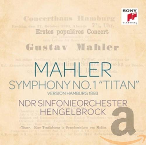 CD cover for Gustav Mahler's Symphony No.1 "Titan" with text in German.