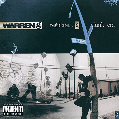 Warren G album cover: street scene with palm trees and people.