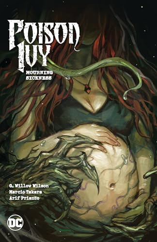 Comic book cover featuring Poison Ivy with vines and a pregnant belly.