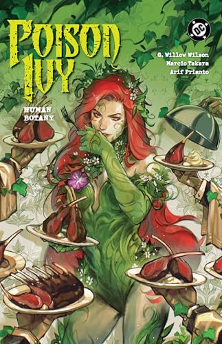 Poison Ivy comic book cover featuring a woman with red hair and green skin.