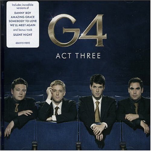CD cover for G4’s “Act Three” featuring four men in suits.