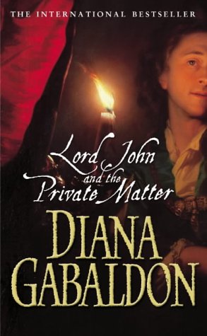 Book cover: "Lord John And The Private Matter" with a man holding a candle.