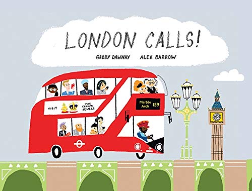 Red double-decker bus with diverse passengers travels past Big Ben.