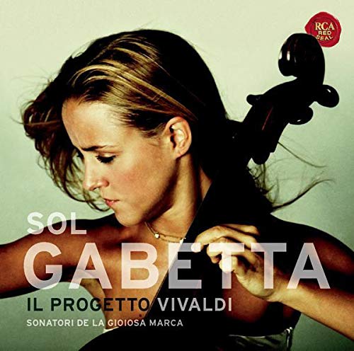 Woman with violin, album cover for Gabetta Sol – Vivaldi Il Progetto.