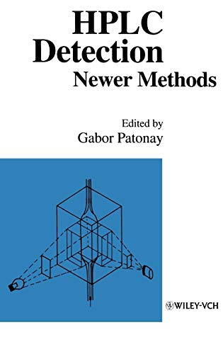 Book cover for “HPLC Detection: Newer Methods” with a diagram of a prism.