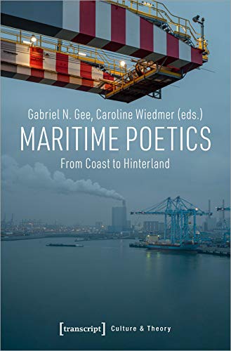 Book cover: “Maritime Poetics” with a port crane and seascape background.