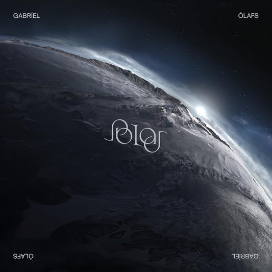 Album cover featuring a frozen, mountainous planetary landscape under a dark starry sky.