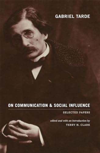 Book cover featuring a sepia-toned portrait of Gabriel Tarde.