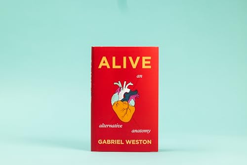 Red book cover titled "Alive: An Alternative Anatomy" featuring a stylized anatomical heart.