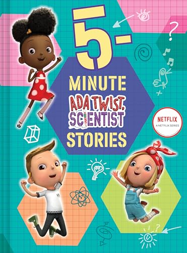 Book cover featuring cartoon children and science-themed illustrations.