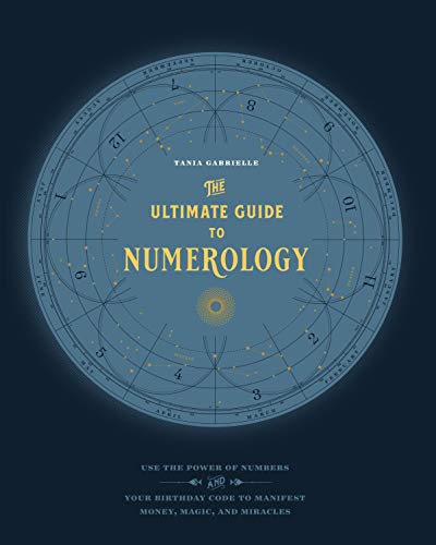 Book cover with a circular numerology chart and gold lettering.