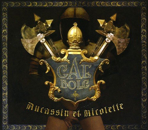 CD cover: armored figure with axes, text “Gae Bolg” and “Aucassin et Nicolette”.