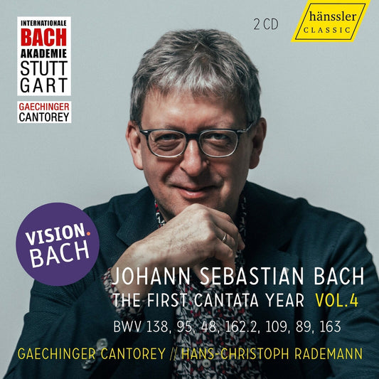 CD cover featuring a portrait of Hans-Christoph Rademann, conductor.
