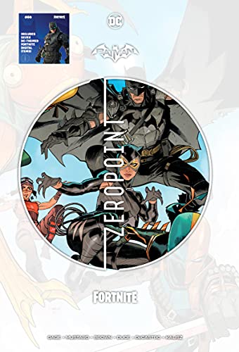 Comic book cover featuring Batman, Catwoman, and Fortnite characters.