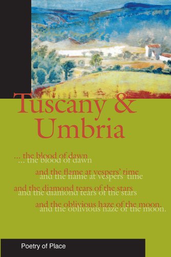 Book cover: Tuscan landscape painting with title “Tuscany & Umbria”.
