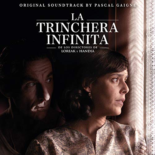 "Soundtrack CD cover featuring a man and woman looking out a window together."