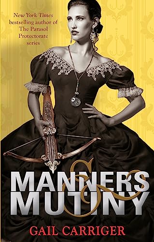 Book cover: woman in Victorian dress holding a bow and arrow.