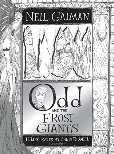Book cover: illustrated fantasy scene with a boy and giant’s eye.