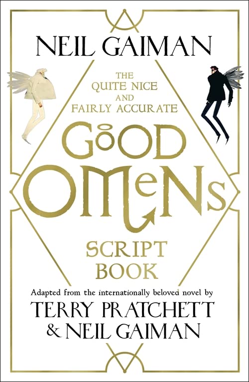 Book cover: “The Quite Nice and Fairly Accurate Good Omens Script Book.”