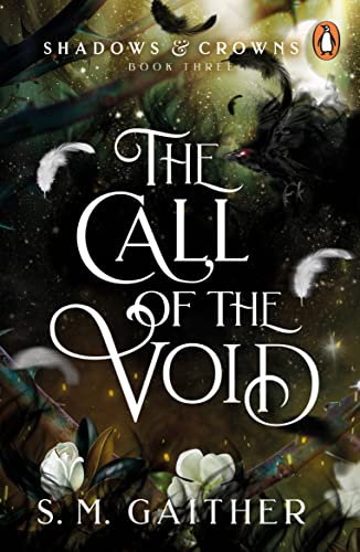 Book cover: dark fantasy with swirling galaxy, feathers, and a bird.