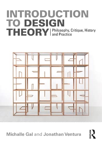 Book cover: "Introduction to Design Theory" with a wire shelving unit image.