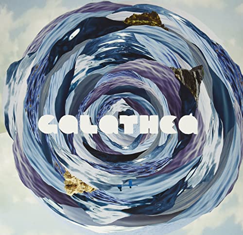 Swirling blue and white abstract art with the album title "GALATHEA".
