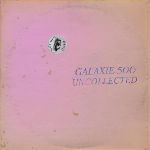 Pink vinyl record cover with “Galaxie 500” text and an eye sticker.