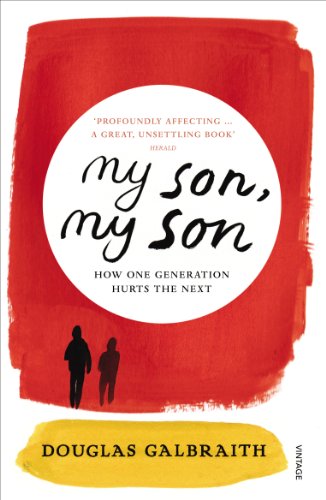 Book cover: red and yellow watercolor, silhouettes of two figures.