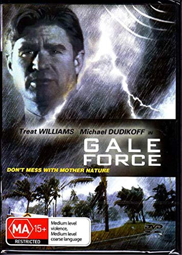 Gale Force" DVD cover featuring Treat Williams, storm imagery, and palm trees.