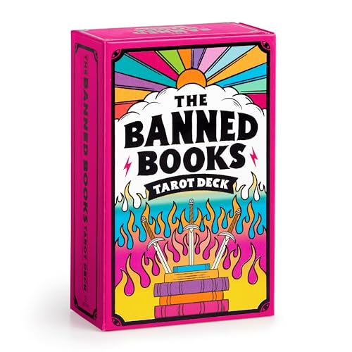 Tarot card set featuring illustrations inspired by frequently challenged or banned books.